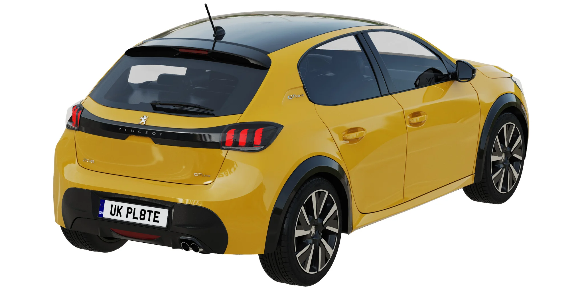 Peugeot 208, 3D model preview 36