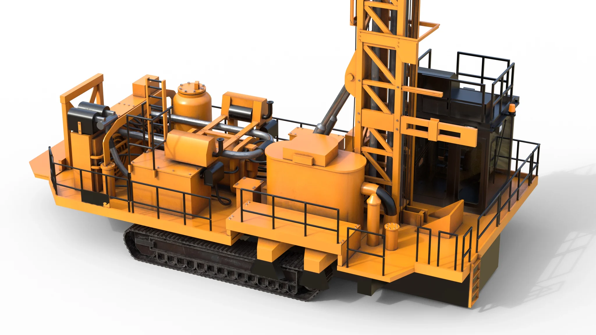 Rotary Blast hole Drill MD6310, 3D model preview 7