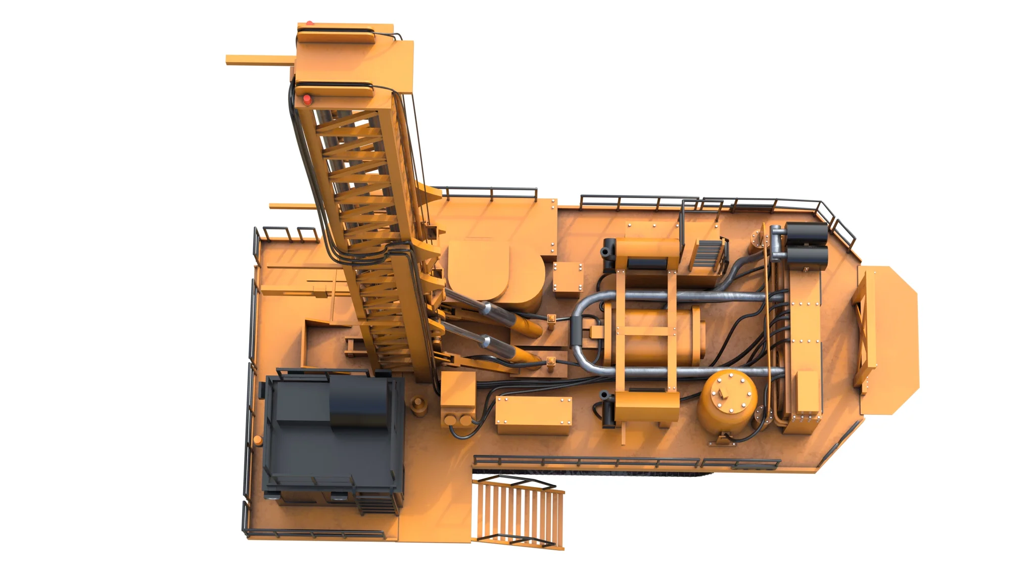 Rotary Blast hole Drill MD6310, 3D model preview 8