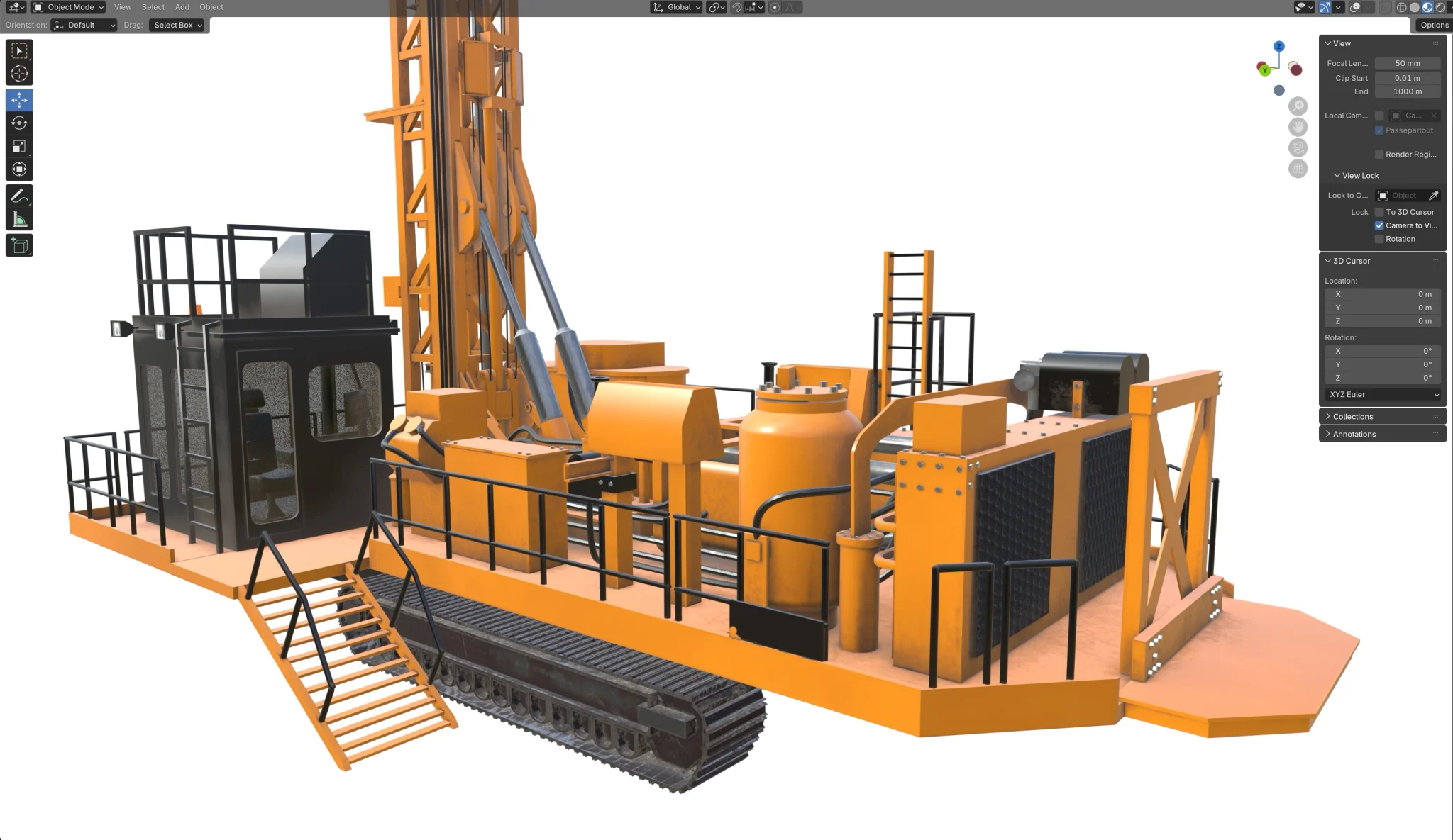 Rotary Blast hole Drill MD6310, 3D model preview 1