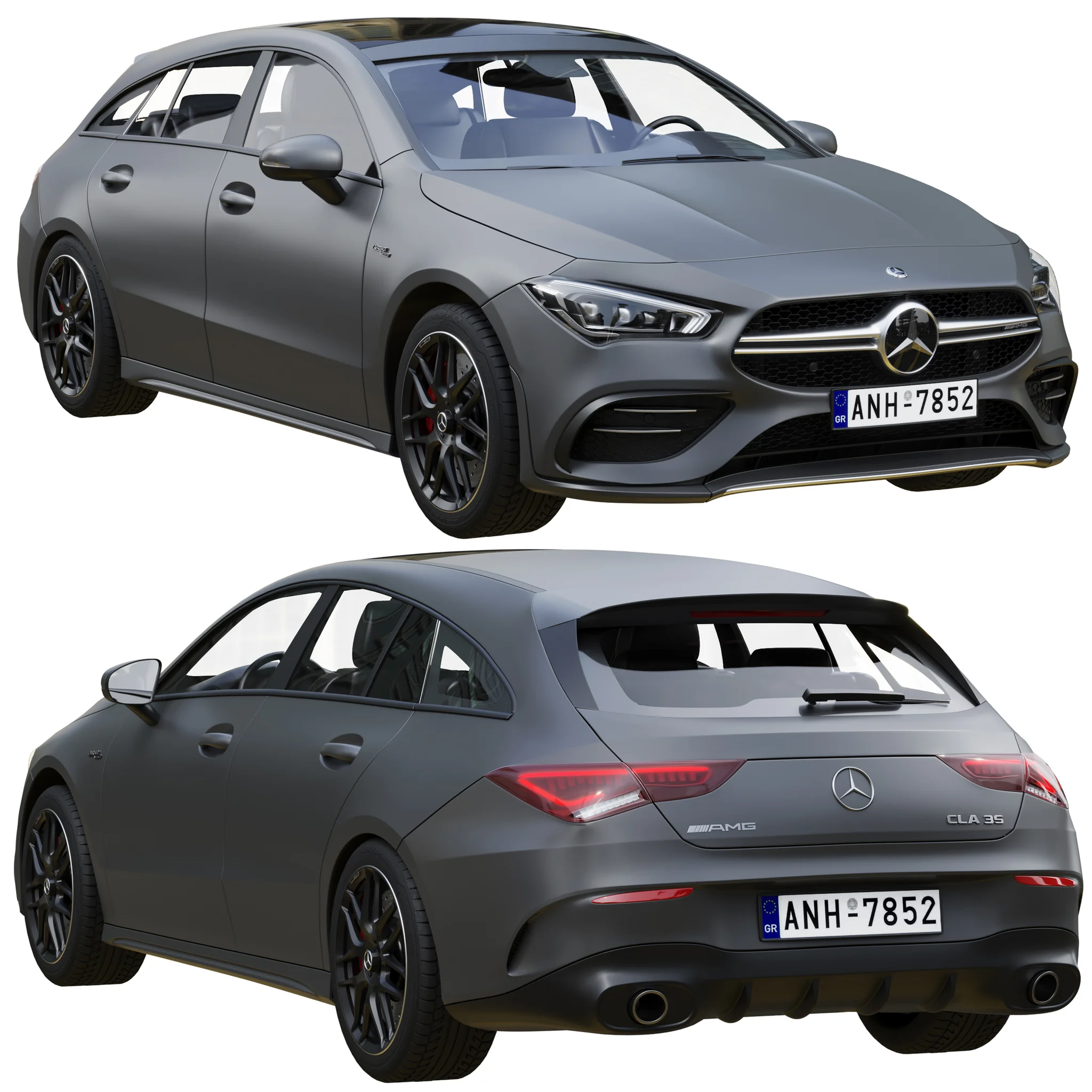 Mercedes Benz AMG CLA 35 Shooting Brake, 3D model preview 16