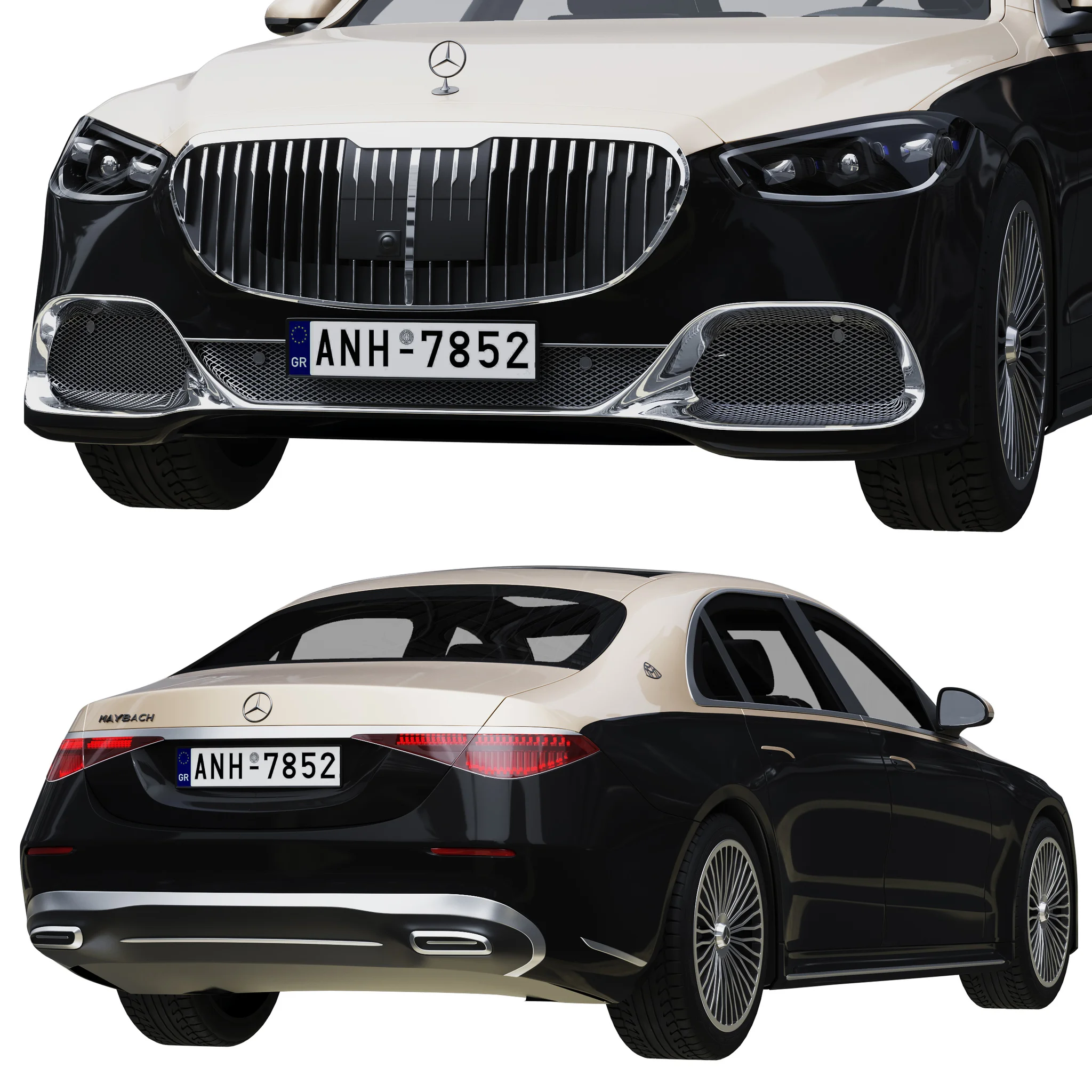 Mercedes Benz S Class Maybach, 3D model preview 17