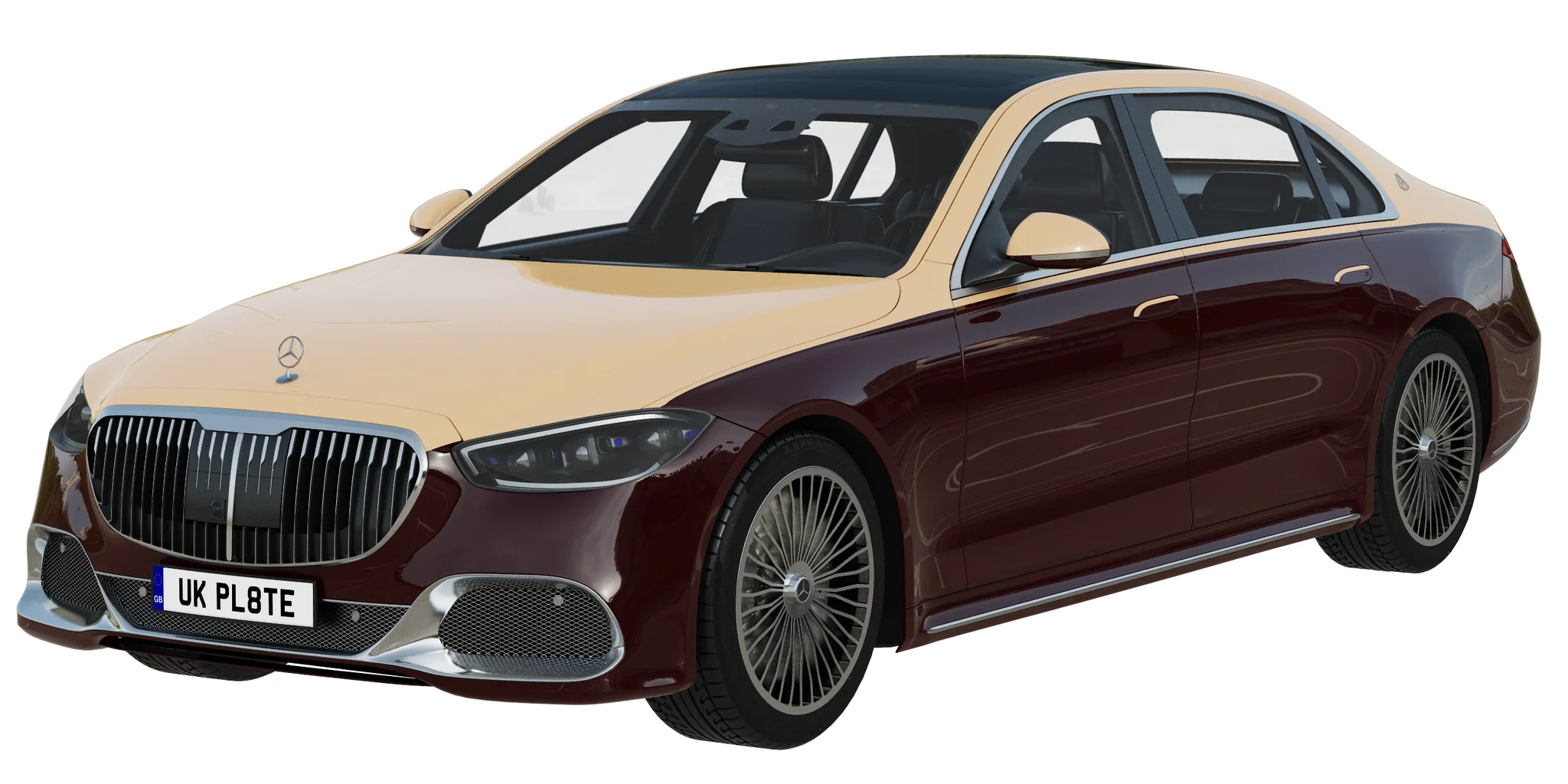 Mercedes Benz S Class Maybach, 3D model preview 4