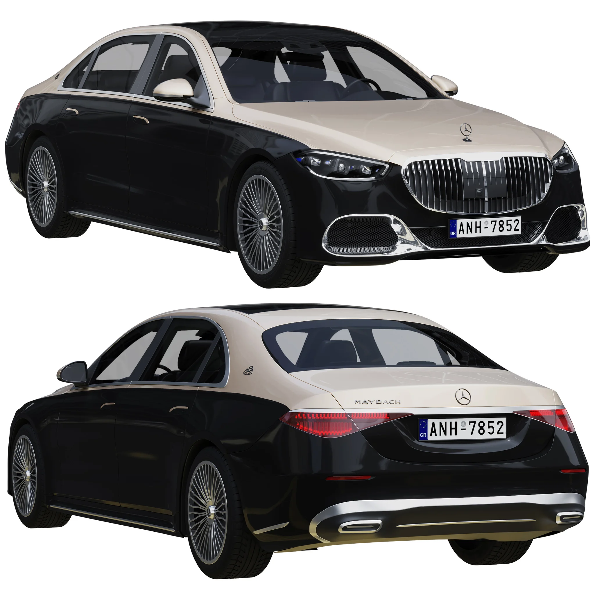 Mercedes Benz S Class Maybach, 3D model preview 24