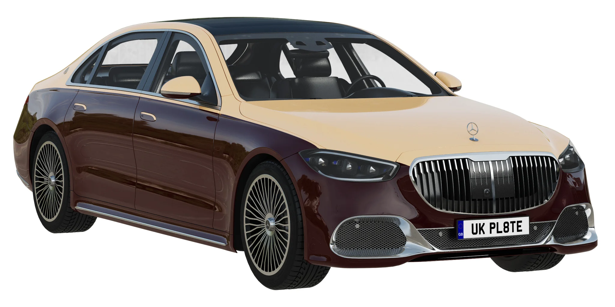 Mercedes Benz S Class Maybach, 3D model preview 6