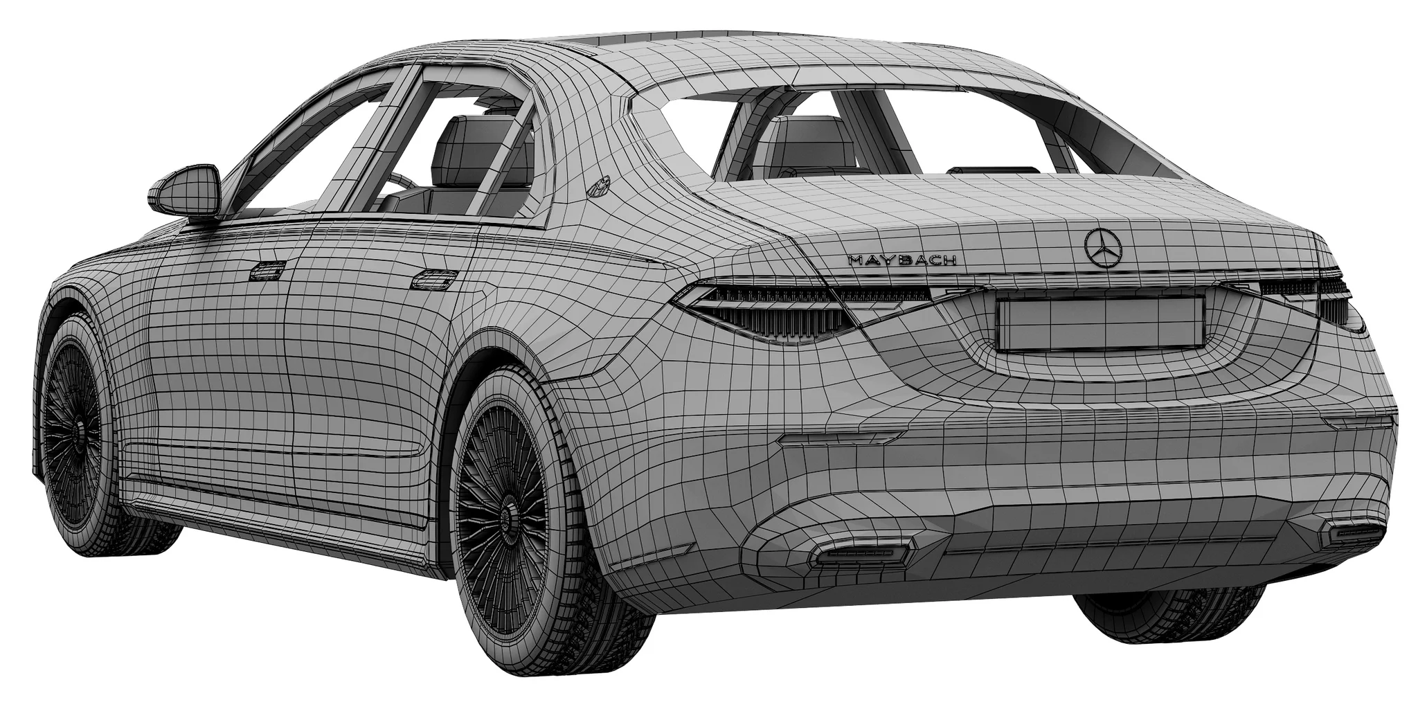 Mercedes Benz S Class Maybach, 3D model preview 28