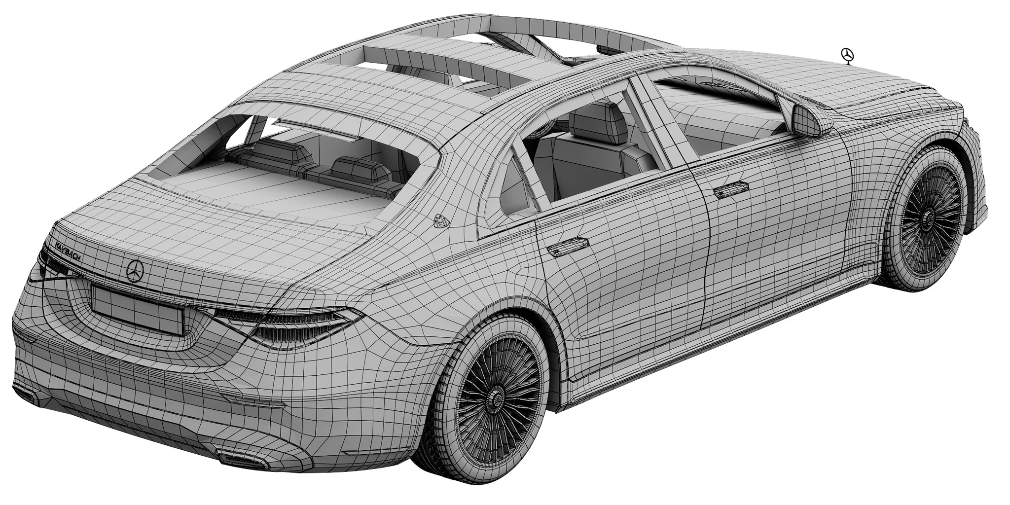 Mercedes Benz S Class Maybach, 3D model preview 36