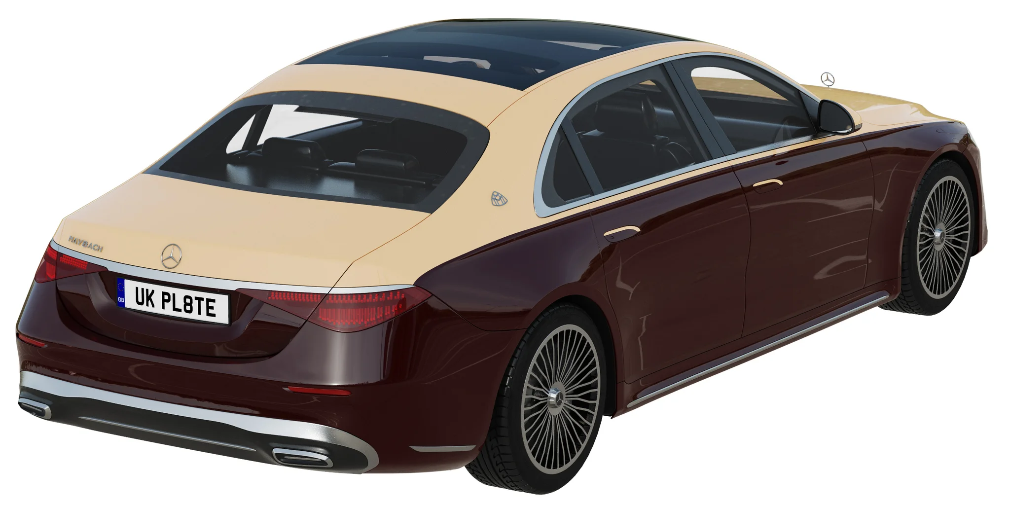 Mercedes Benz S Class Maybach, 3D model preview 13
