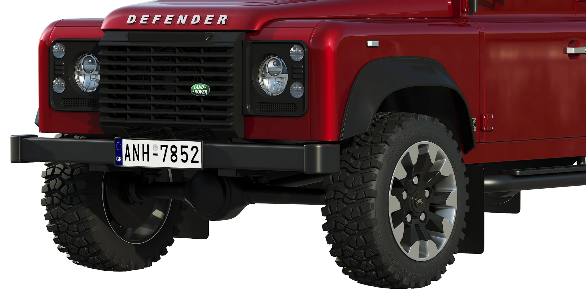 Land Rover Defender Works V8, 3D model preview 2