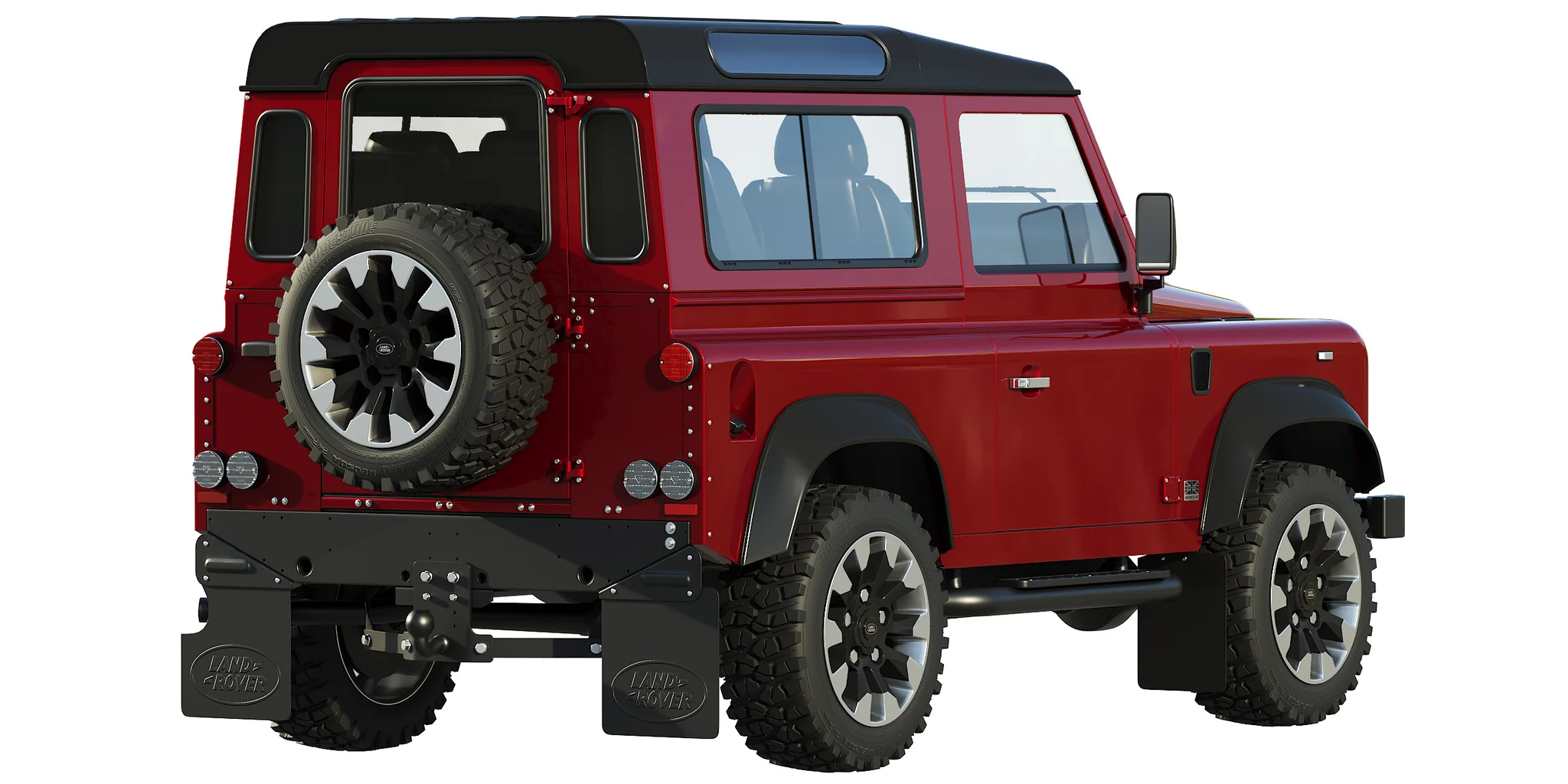 Land Rover Defender Works V8, 3D model preview 5