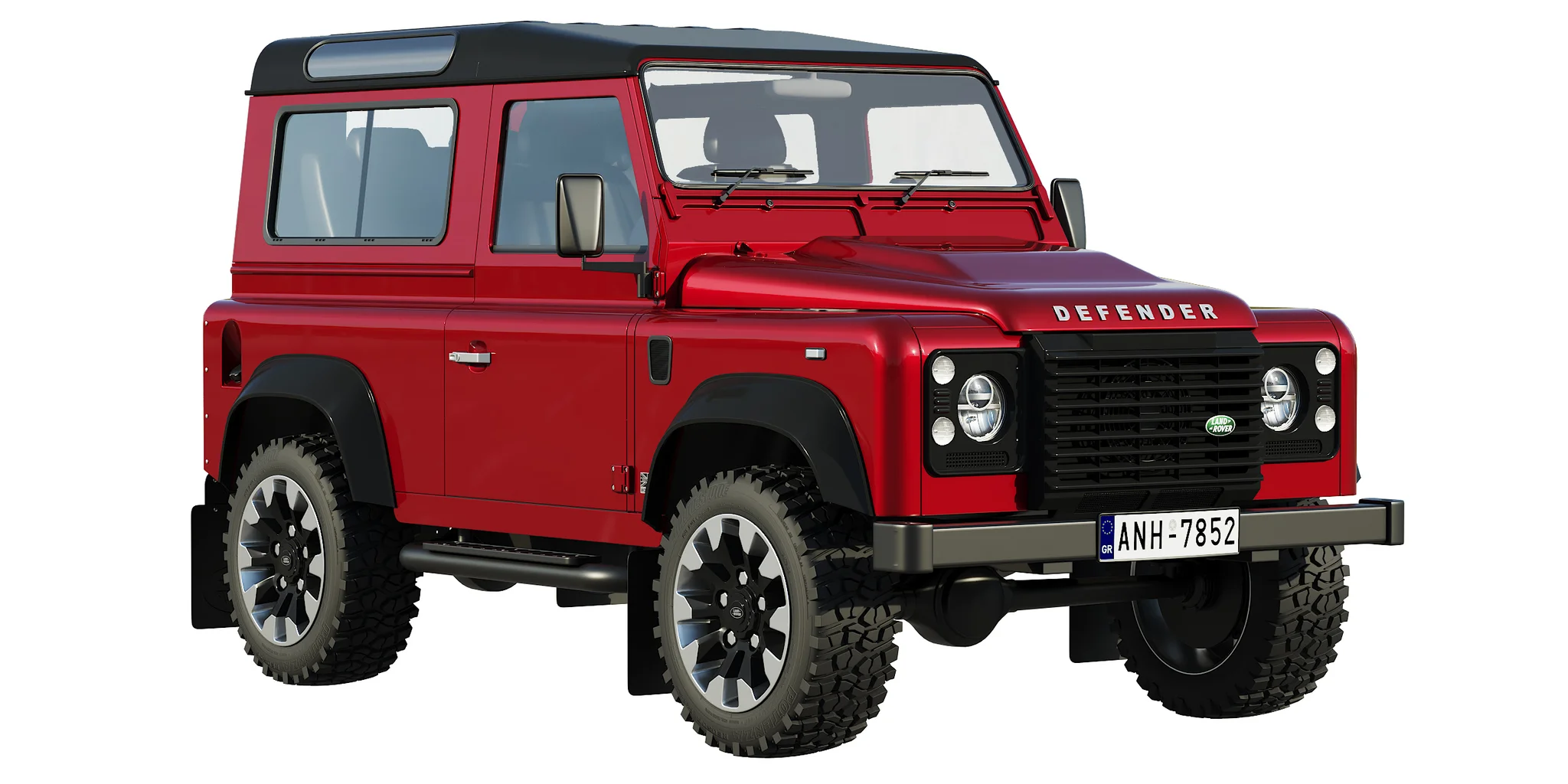 Land Rover Defender Works V8, 3D model preview 9