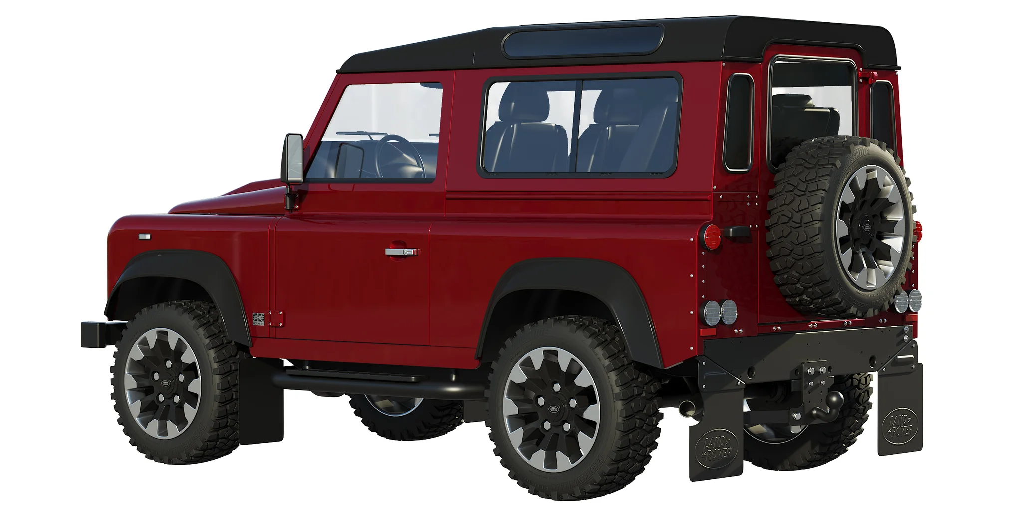 Land Rover Defender Works V8, 3D model preview 15