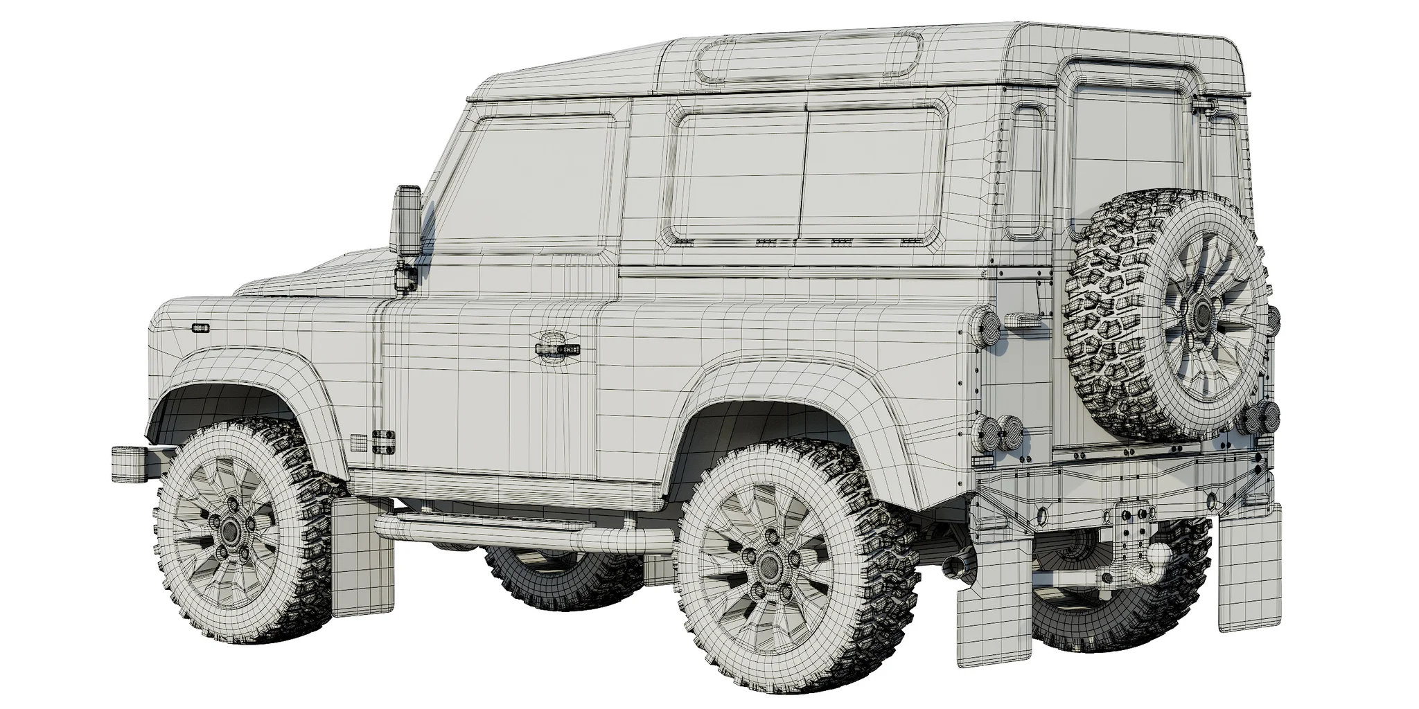 Land Rover Defender Works V8, 3D model preview 18