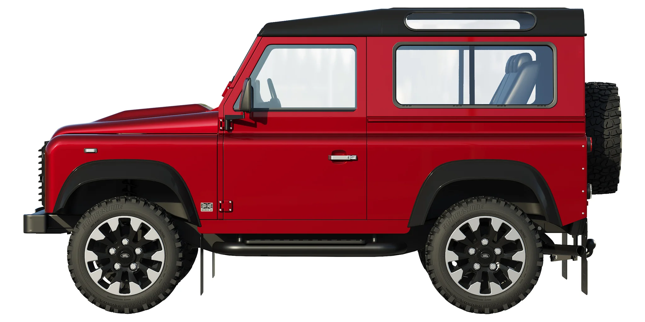Land Rover Defender Works V8, 3D model preview 21