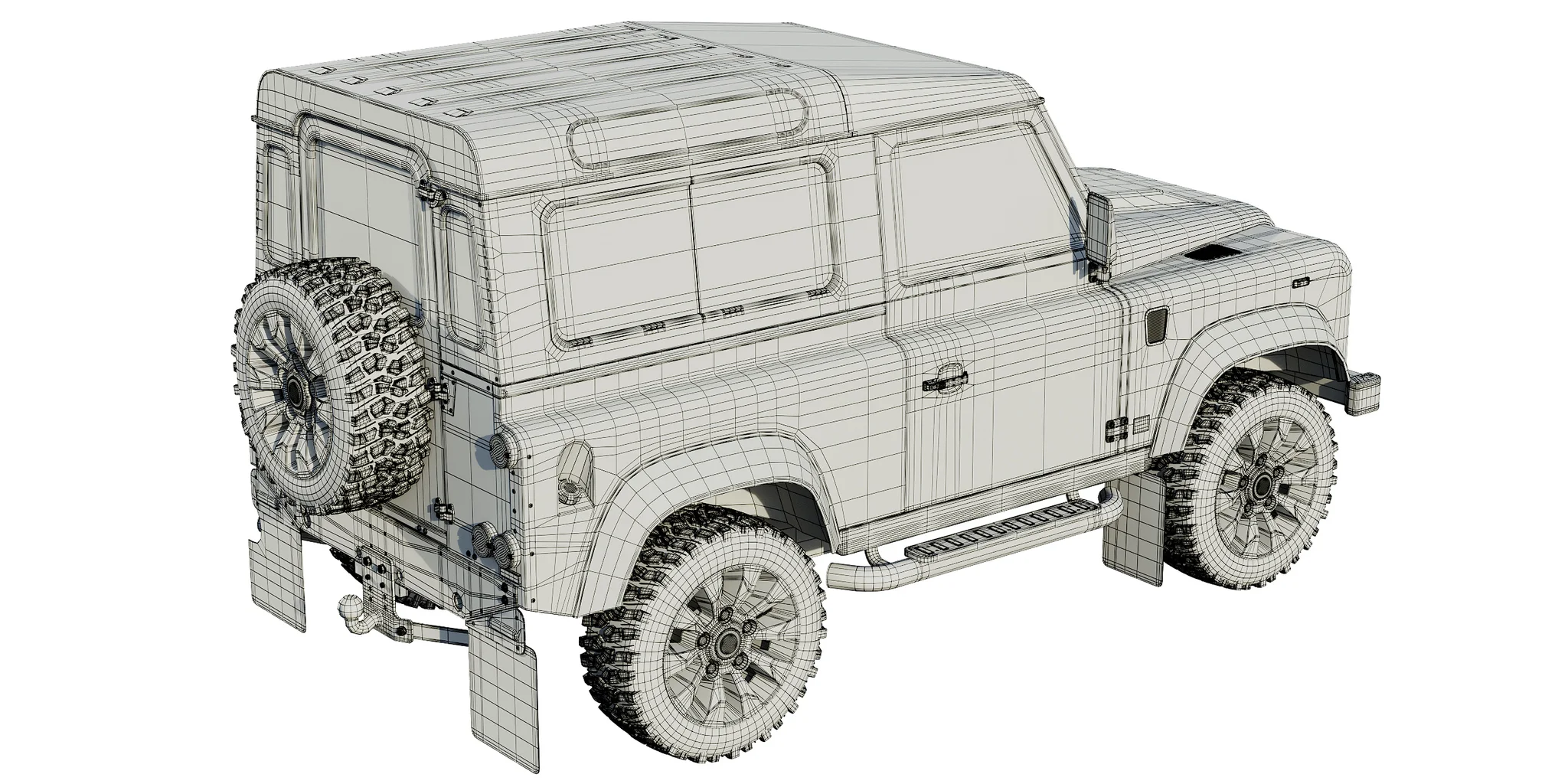 Land Rover Defender Works V8, 3D model preview 26