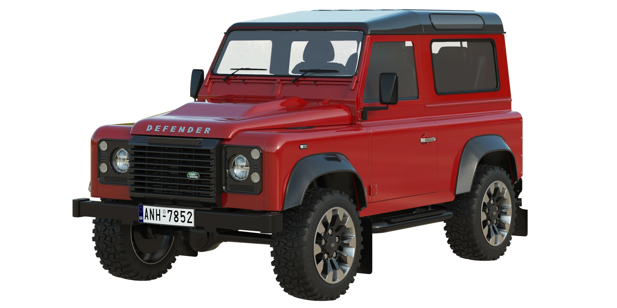 Land Rover Defender Works V8, 3D model preview 27