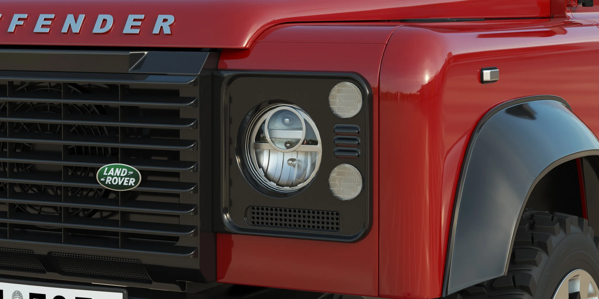 Land Rover Defender Works V8, 3D model preview 38