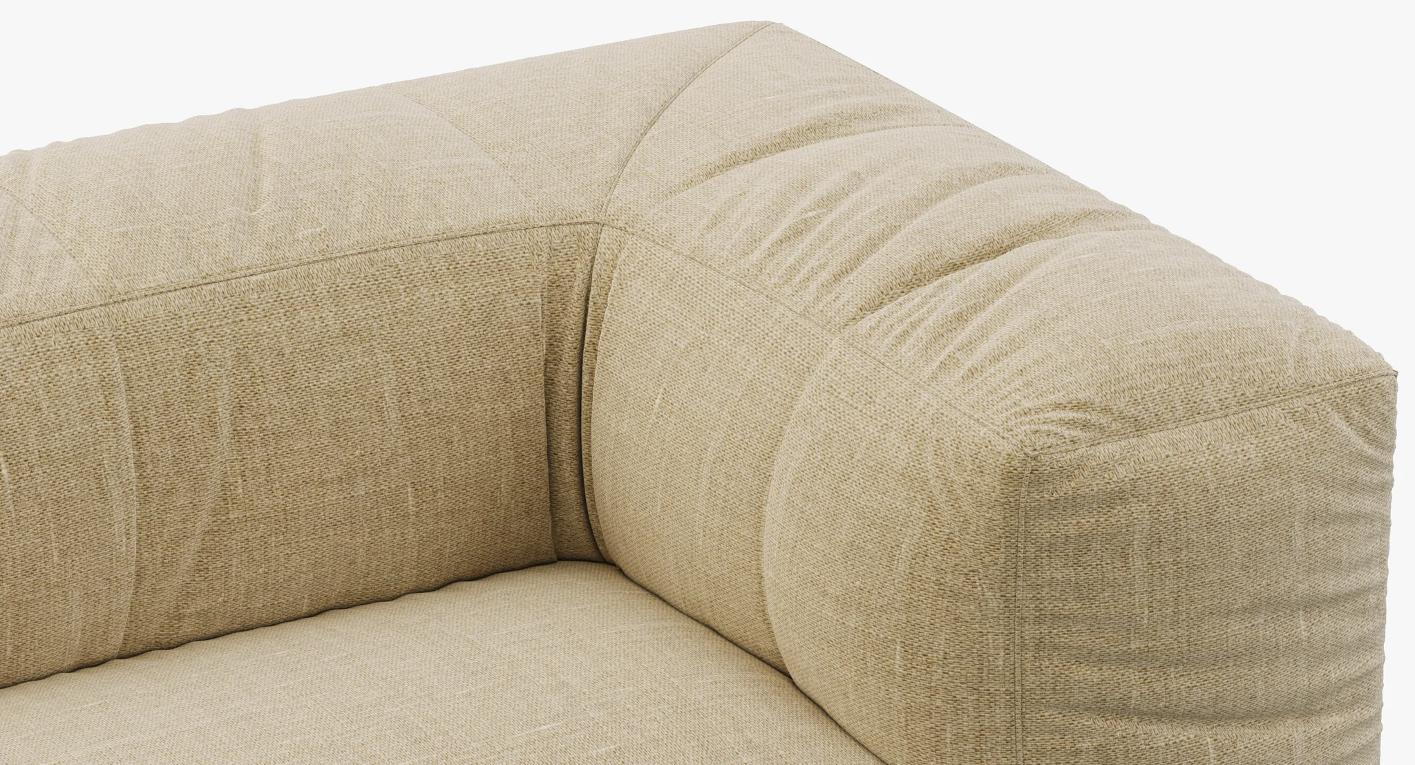 Restoration Hardware Preconfigured Fulham Upholstered Left Arm Chaise Sectional — 3D model preview 3