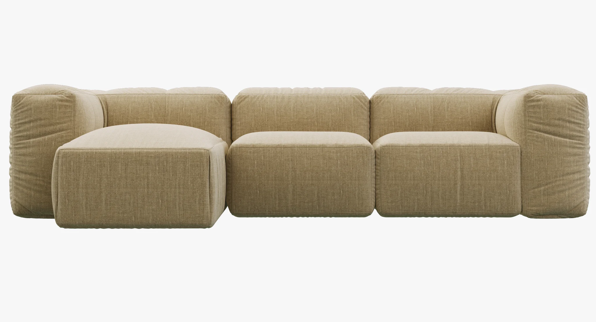 Restoration Hardware Preconfigured Fulham Upholstered Left Arm Chaise Sectional — 3D model preview 6