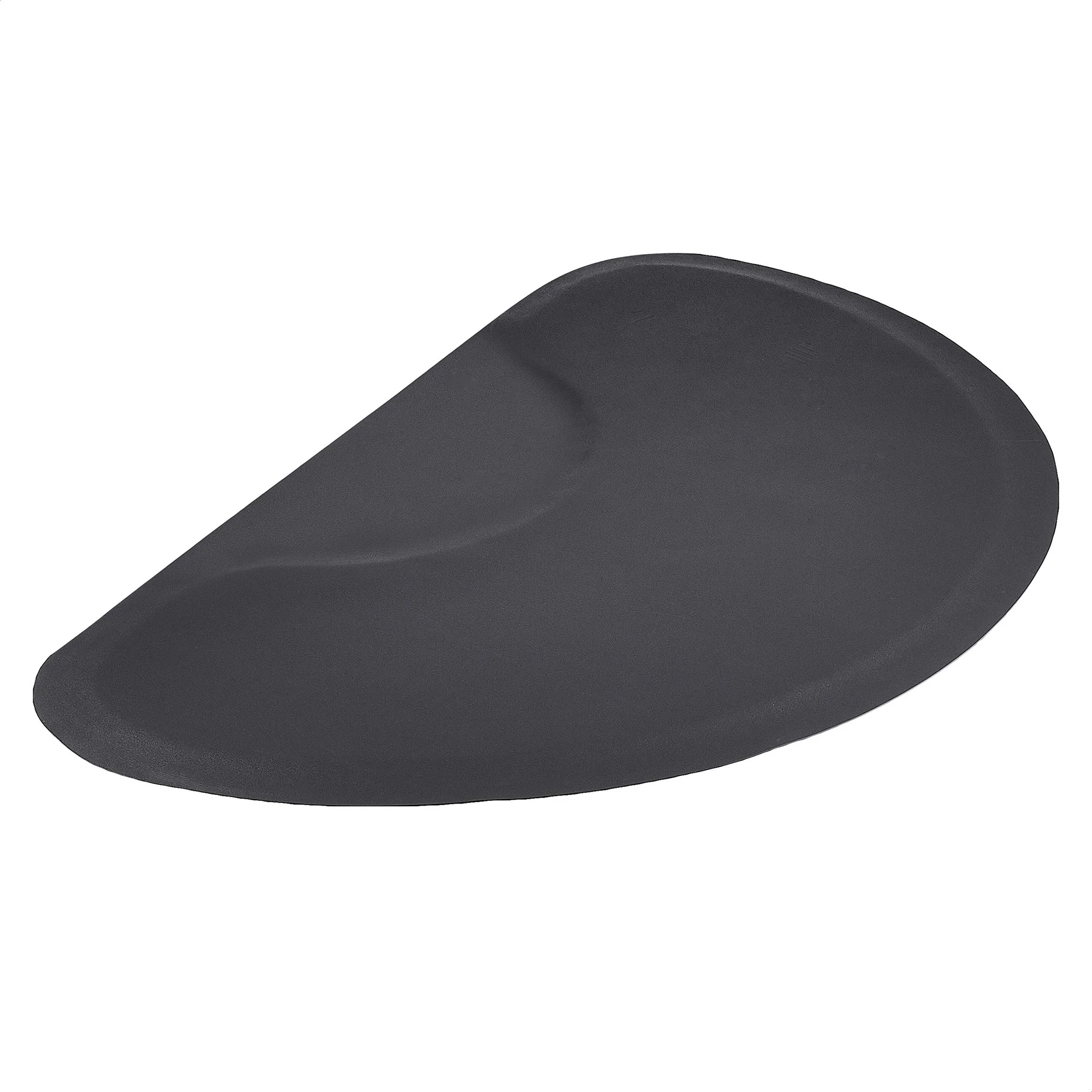 Salon Anti-Fatigue Floor Mat - Black Semi-Circle