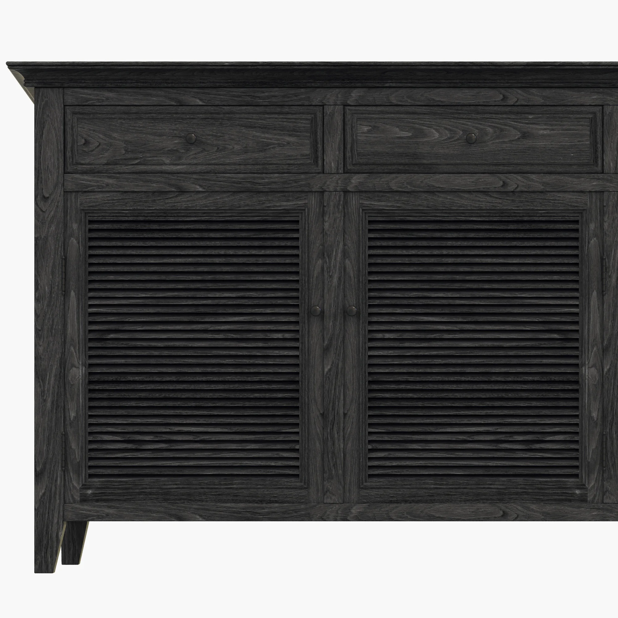 Restoration Hardware Shutter Sideboard — 3D model preview 6