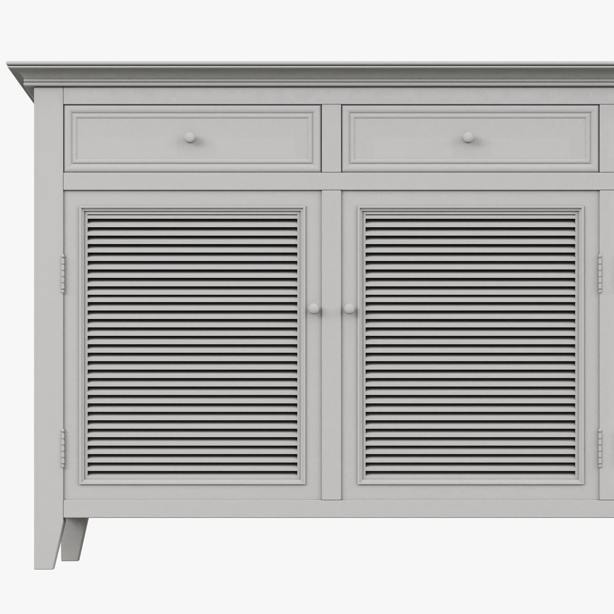 Restoration Hardware Shutter Sideboard — 3D model preview 7