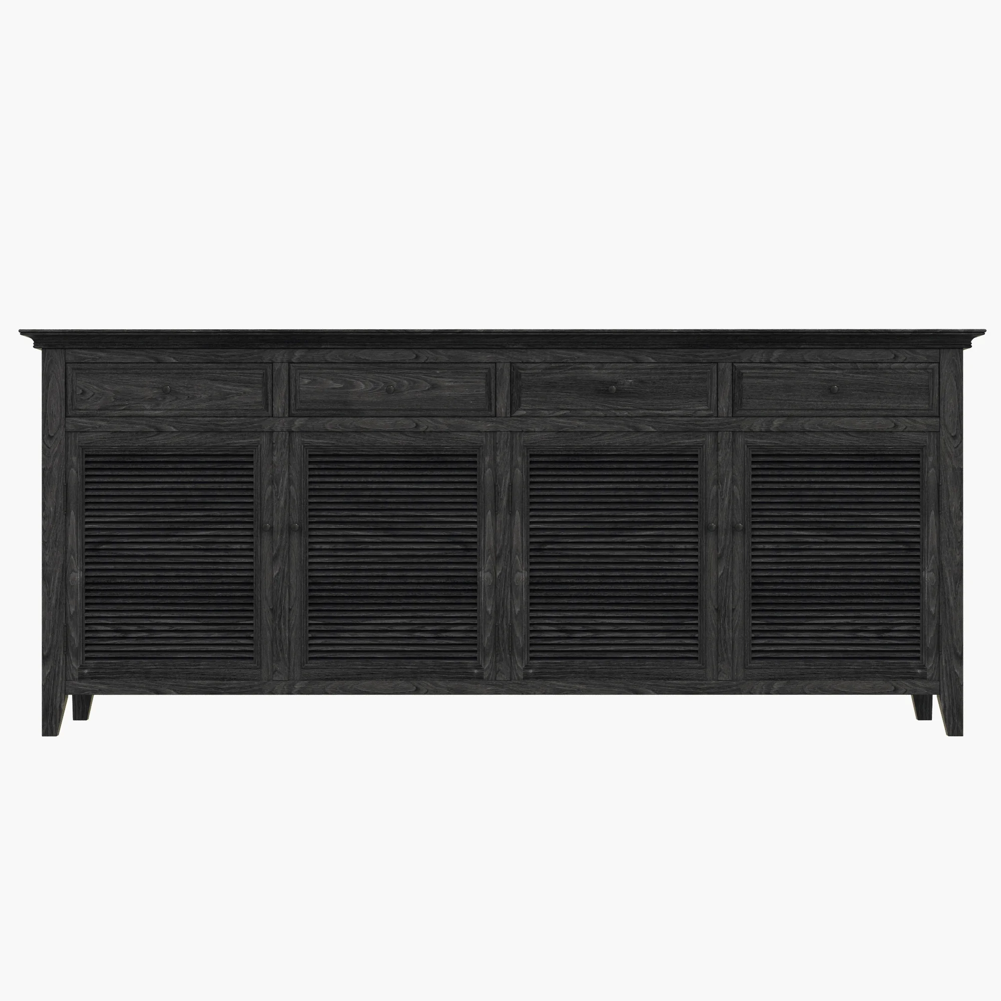 Restoration Hardware Shutter Sideboard — 3D model preview 9