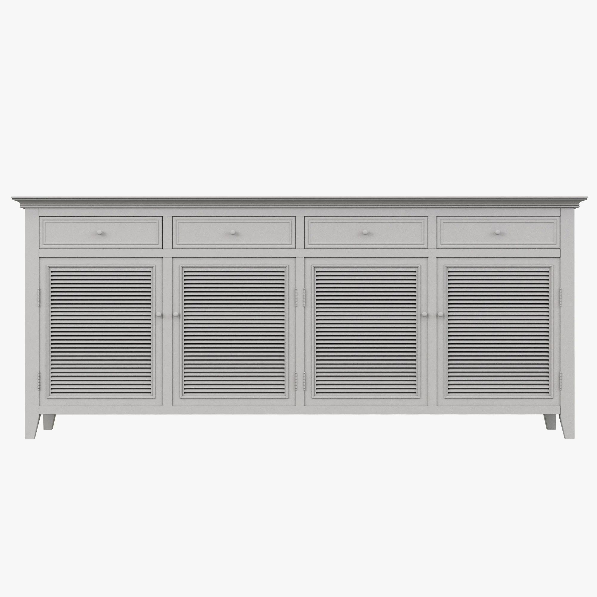 Restoration Hardware Shutter Sideboard — 3D model preview 10