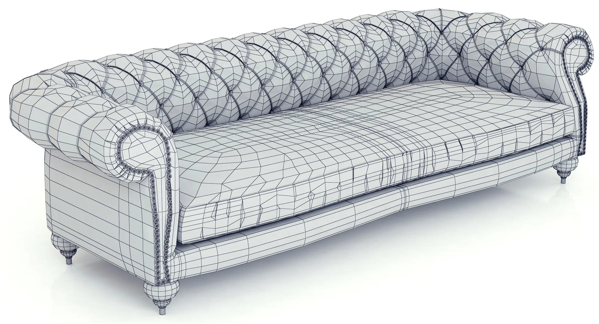 Baxter Diana Chester Sofa — 3D model preview 8