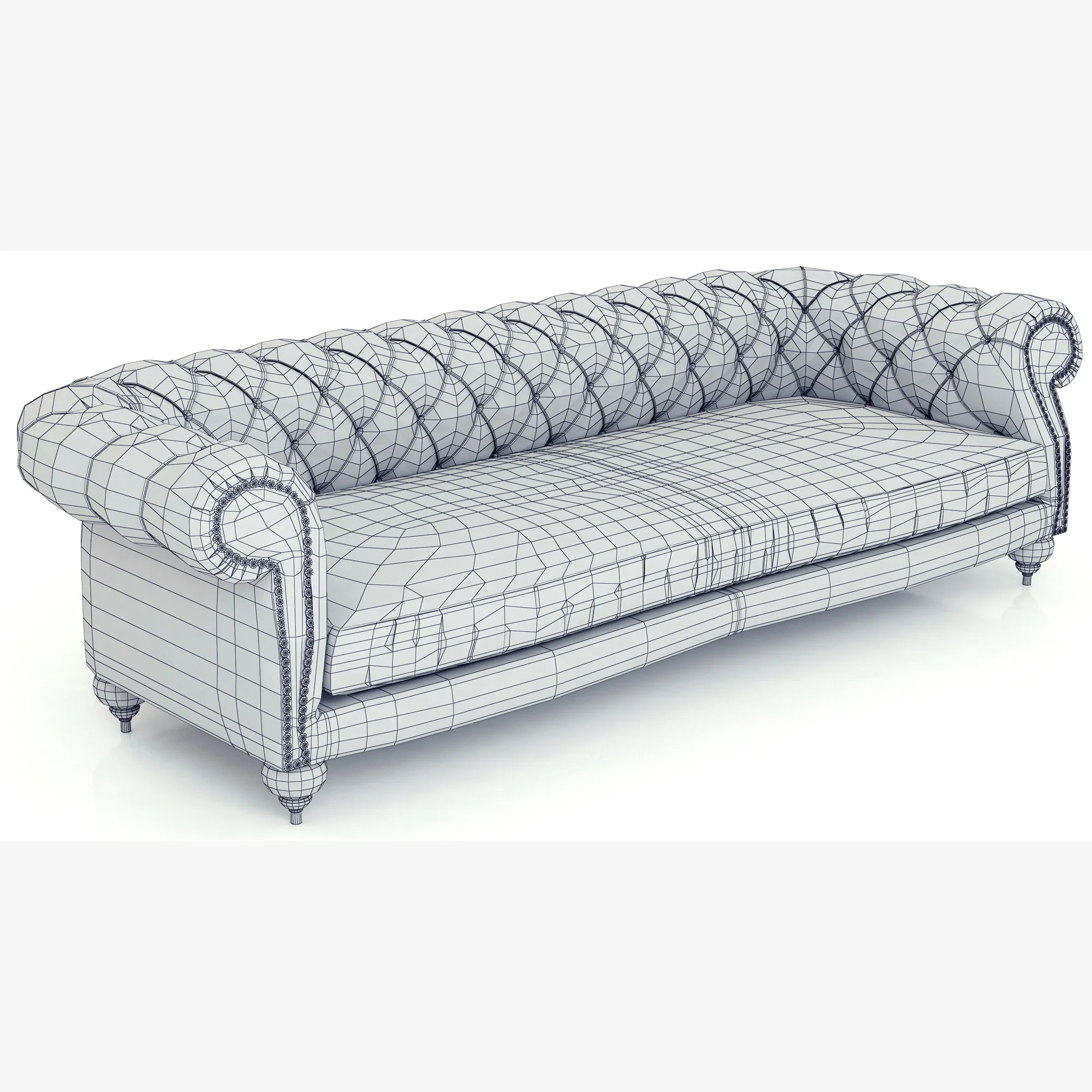 Baxter Diana Chester Sofa — 3D model preview 9