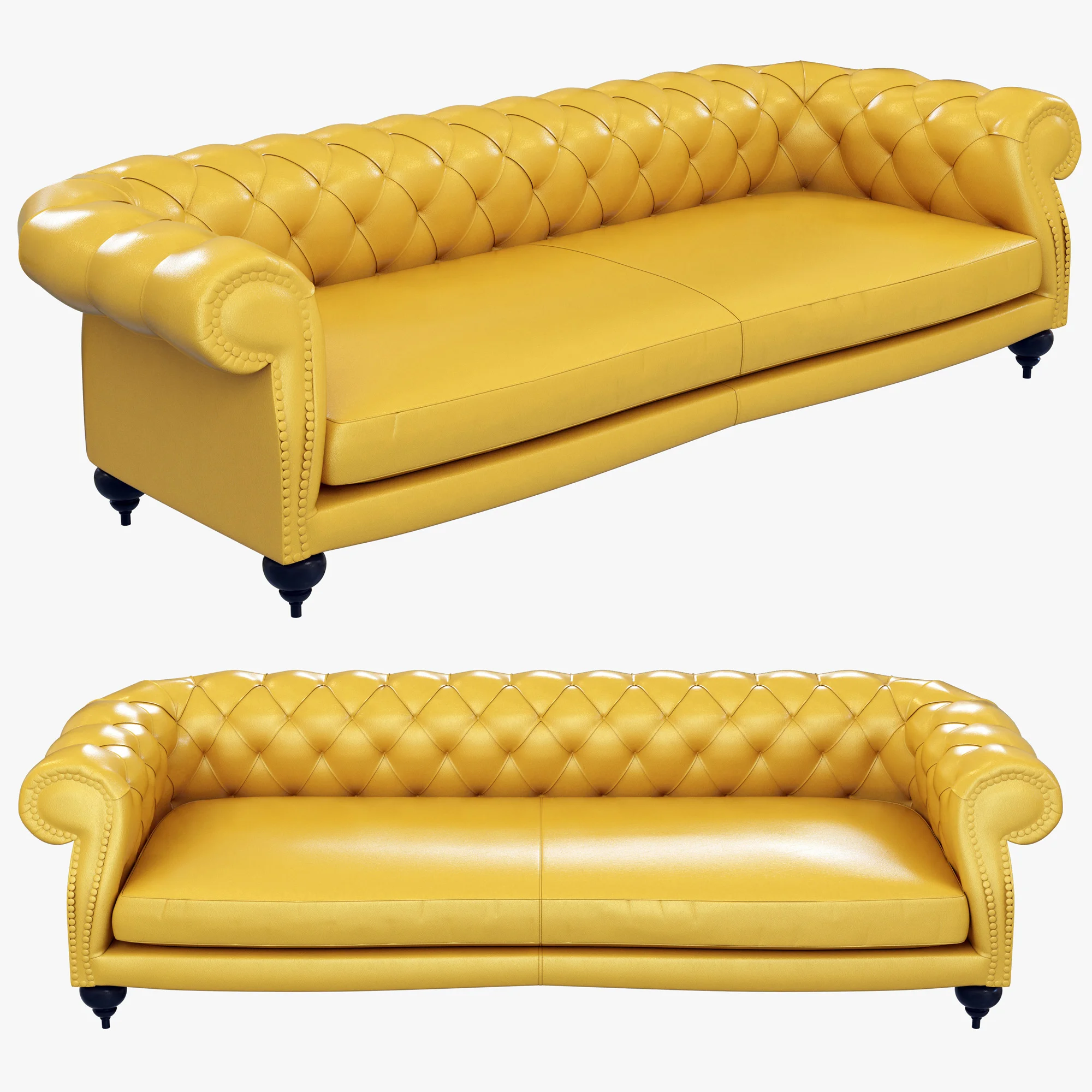 Baxter Diana Chester Sofa — 3D model preview 6