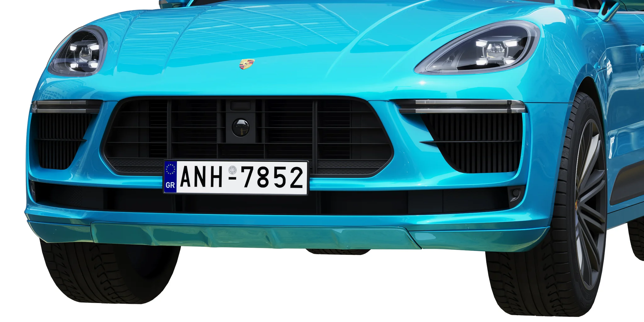 Porsche Macan Turbo, 3D model preview 2