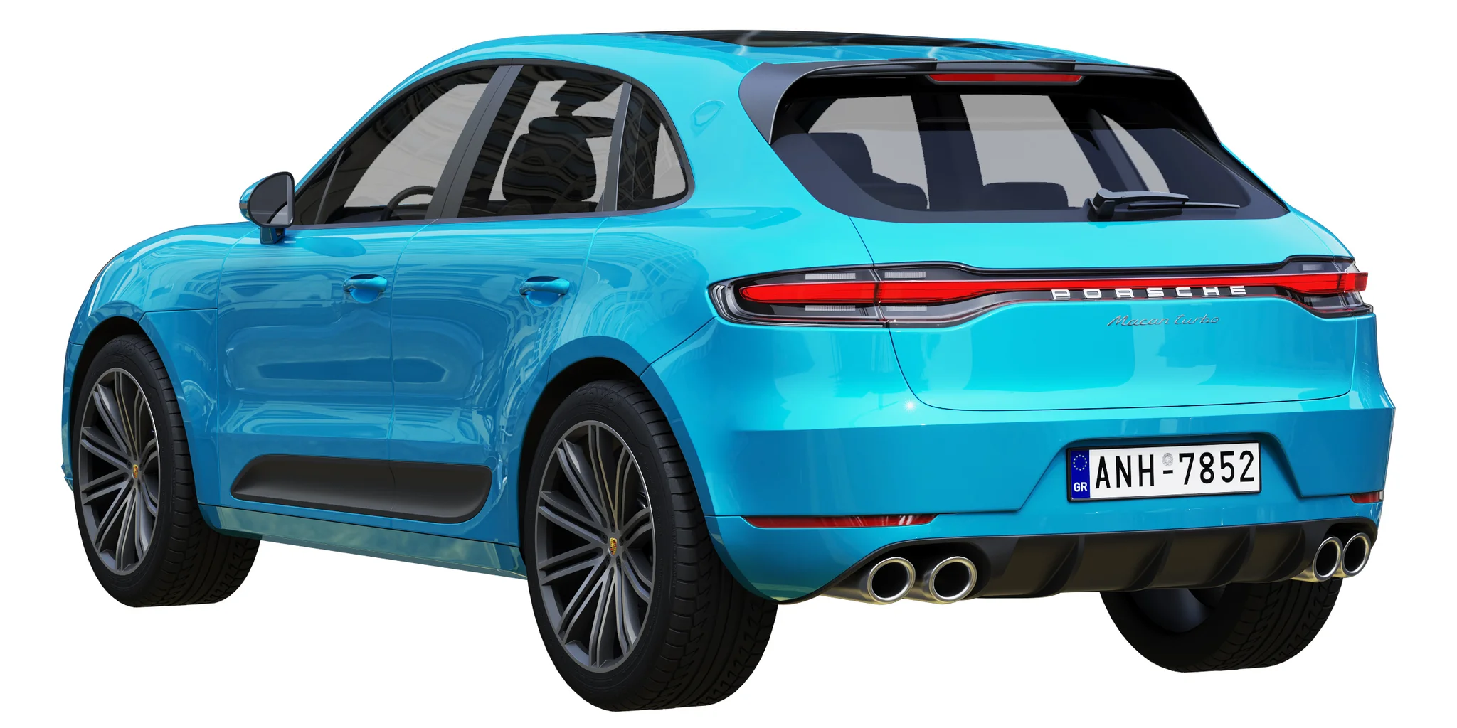 Porsche Macan Turbo, 3D model preview 21