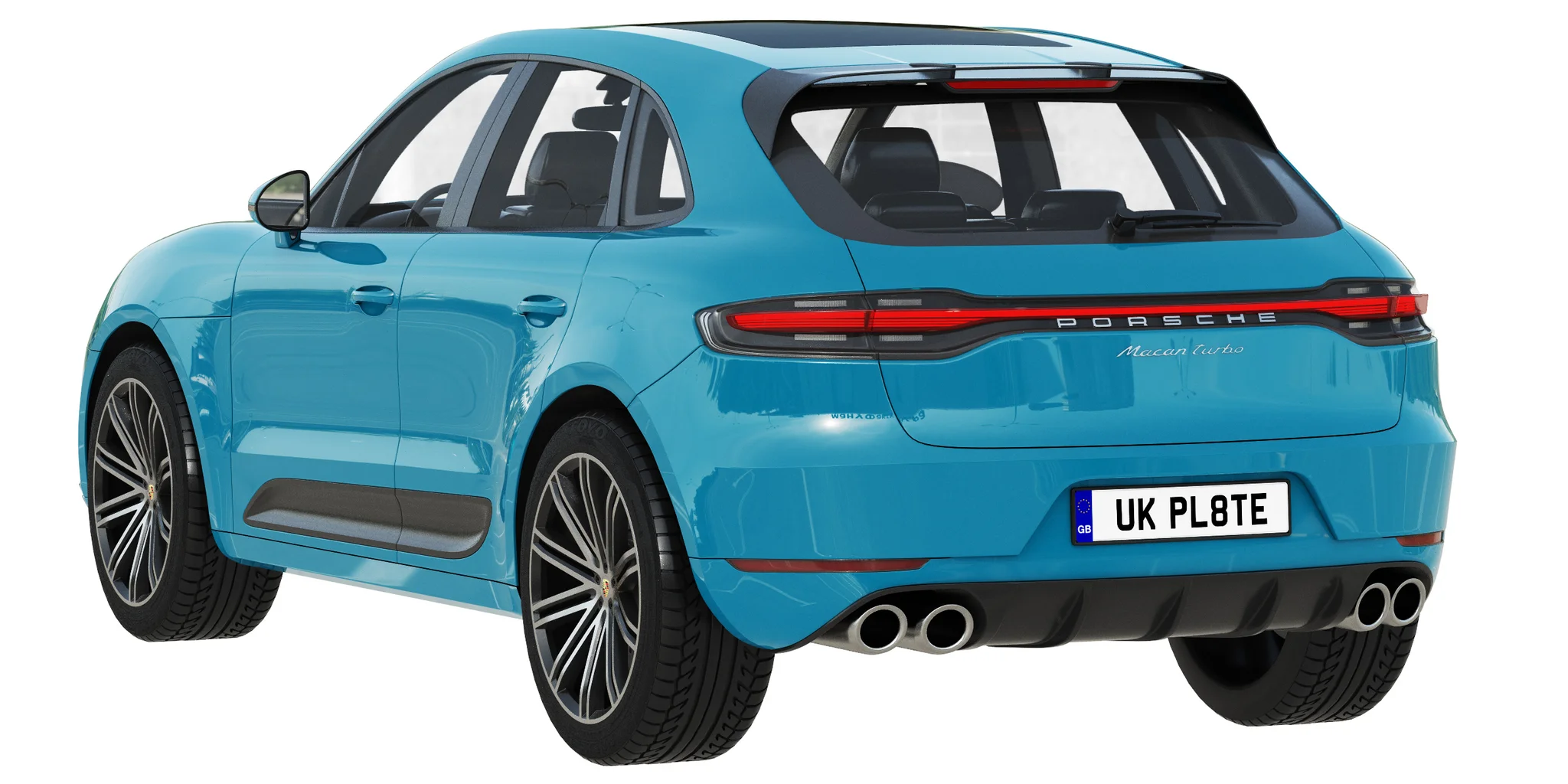 Porsche Macan Turbo, 3D model preview 23