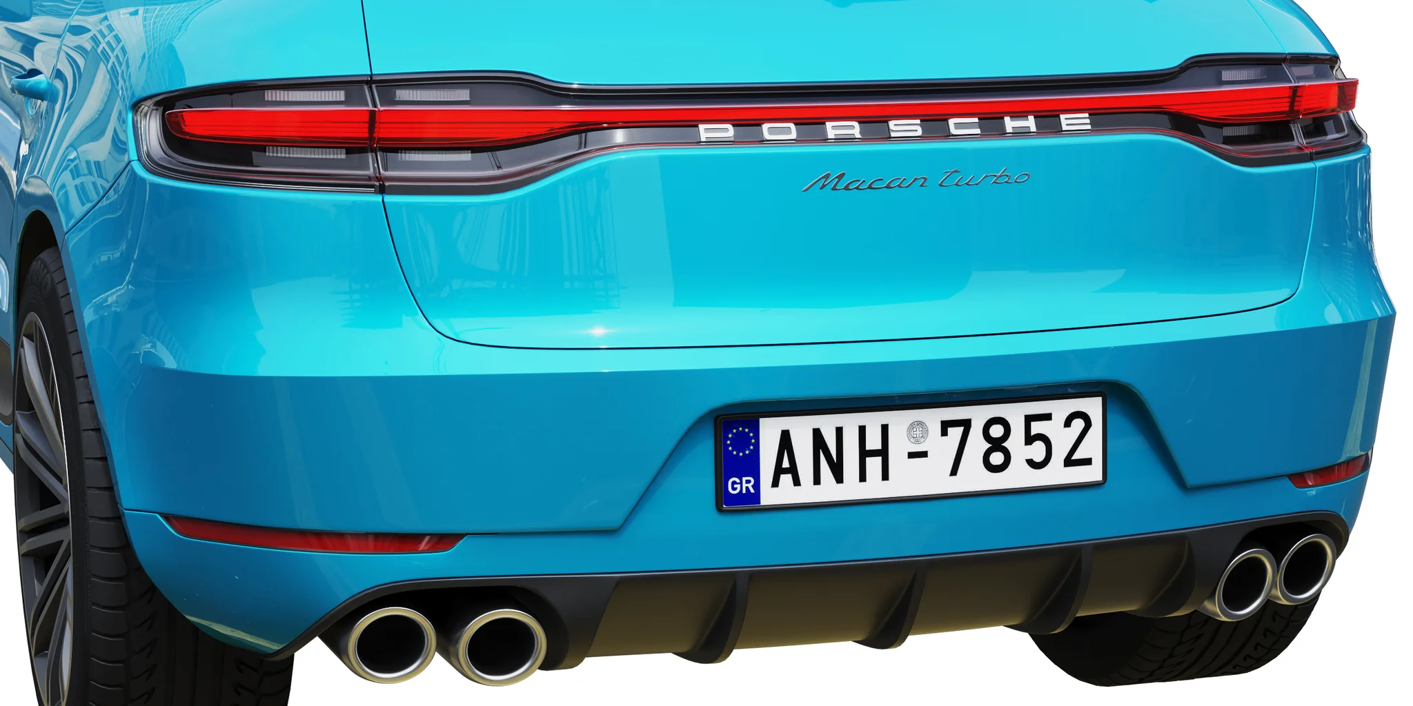Porsche Macan Turbo, 3D model preview 24
