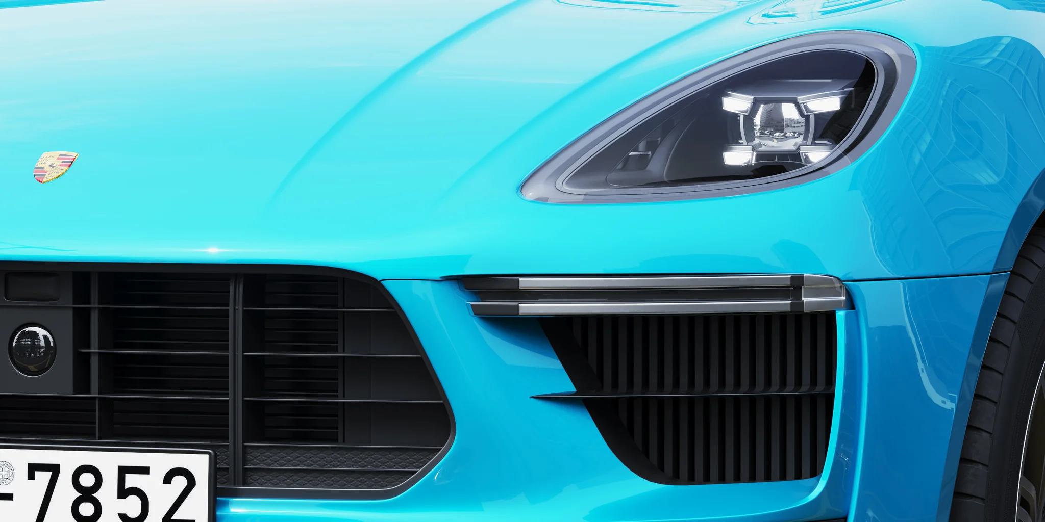 Porsche Macan Turbo, 3D model preview 25