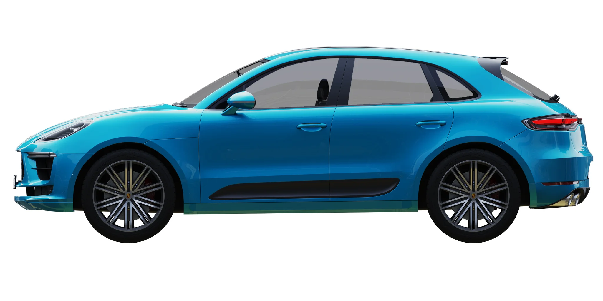 Porsche Macan Turbo, 3D model preview 26