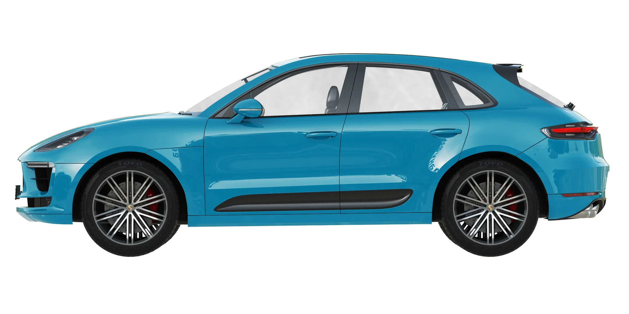 Porsche Macan Turbo, 3D model preview 28