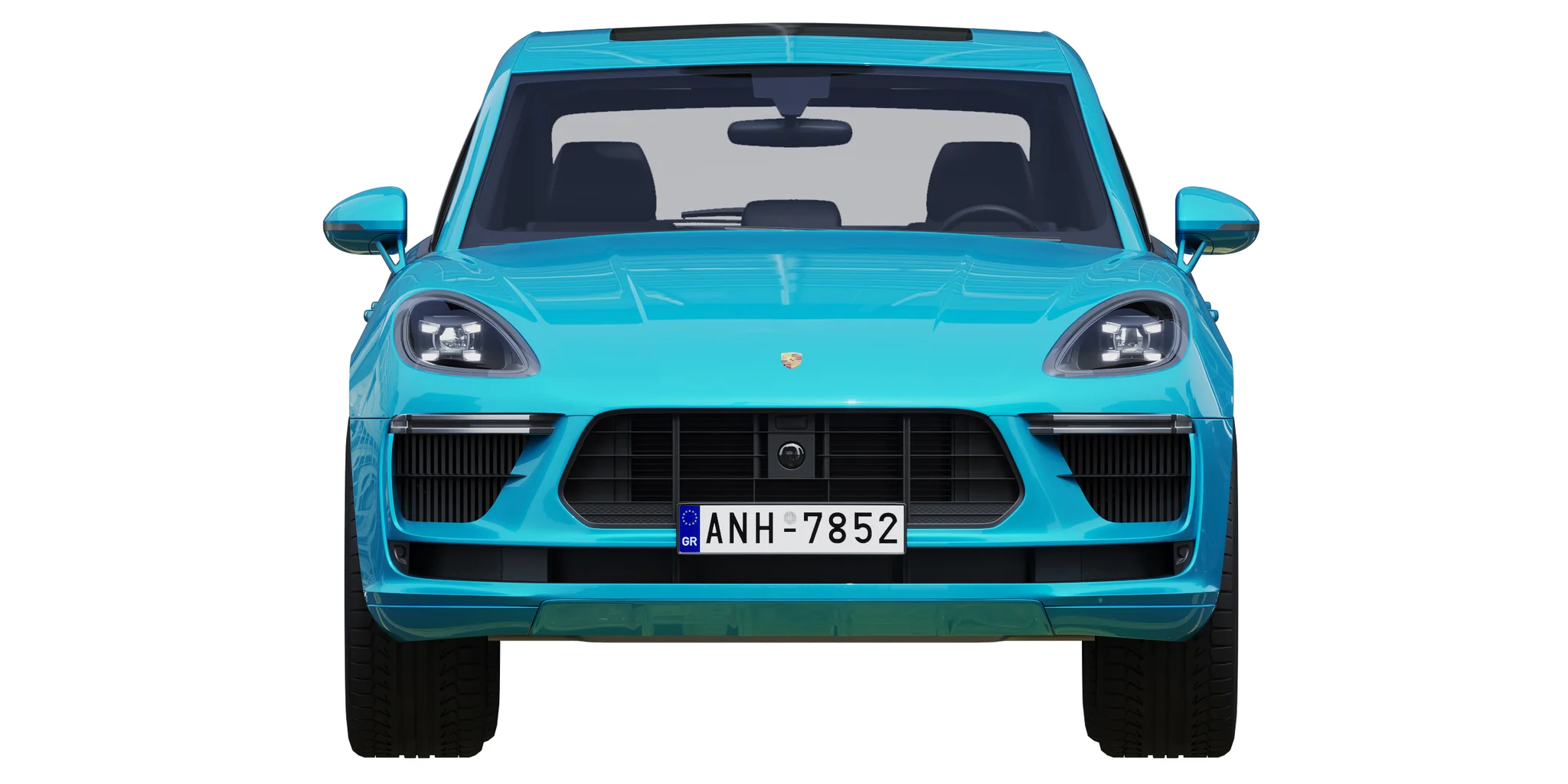 Porsche Macan Turbo, 3D model preview 32