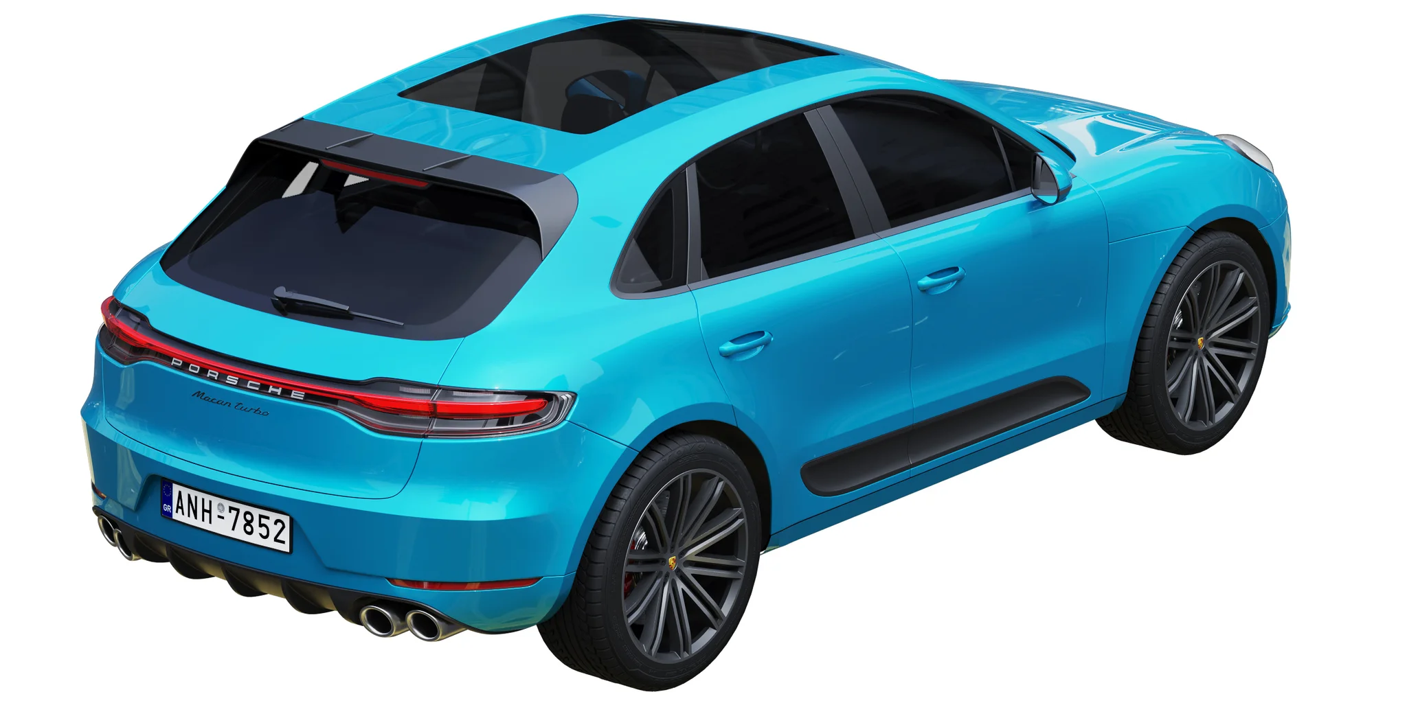 Porsche Macan Turbo, 3D model preview 34
