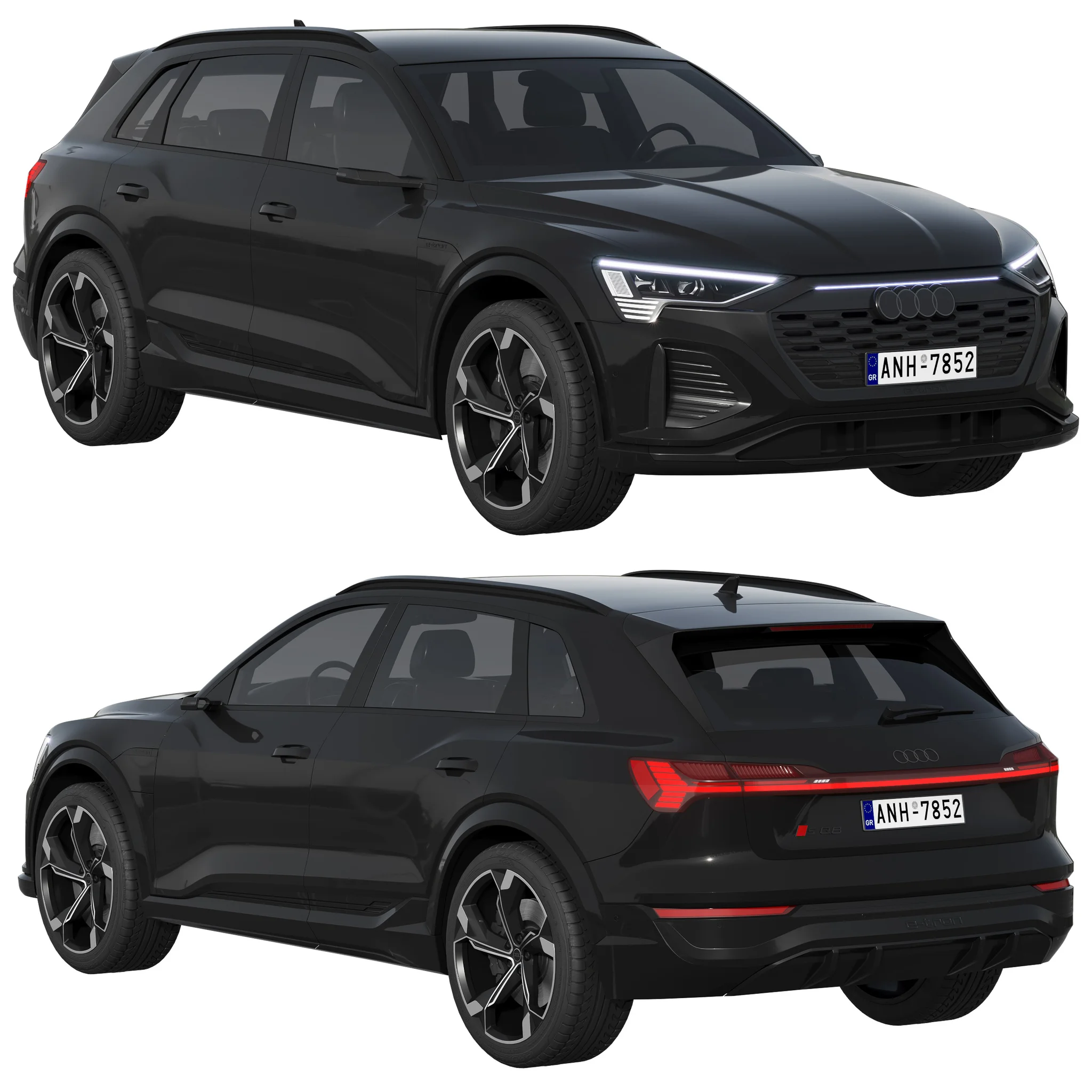 Audi SQ8 E Tron Quattro, 3D model preview 16