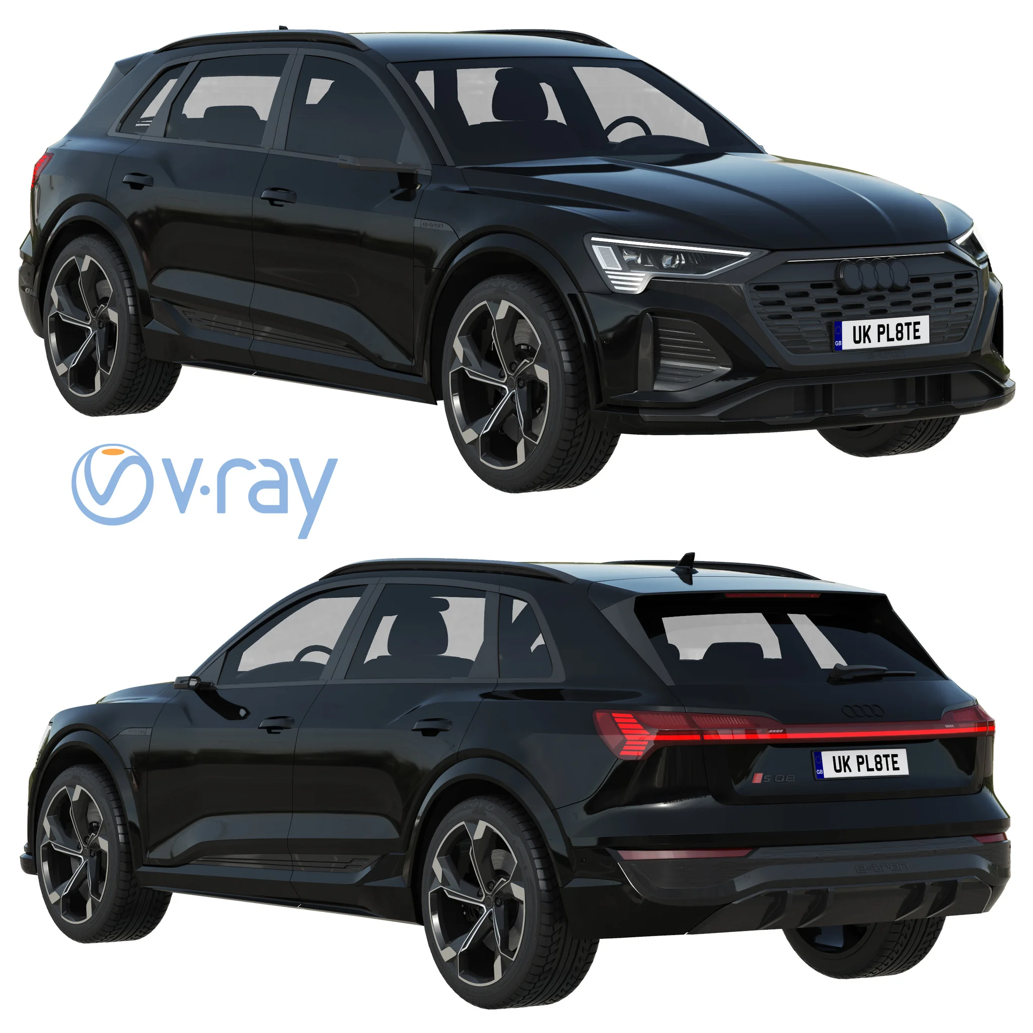 Audi SQ8 E Tron Quattro, 3D model preview 20