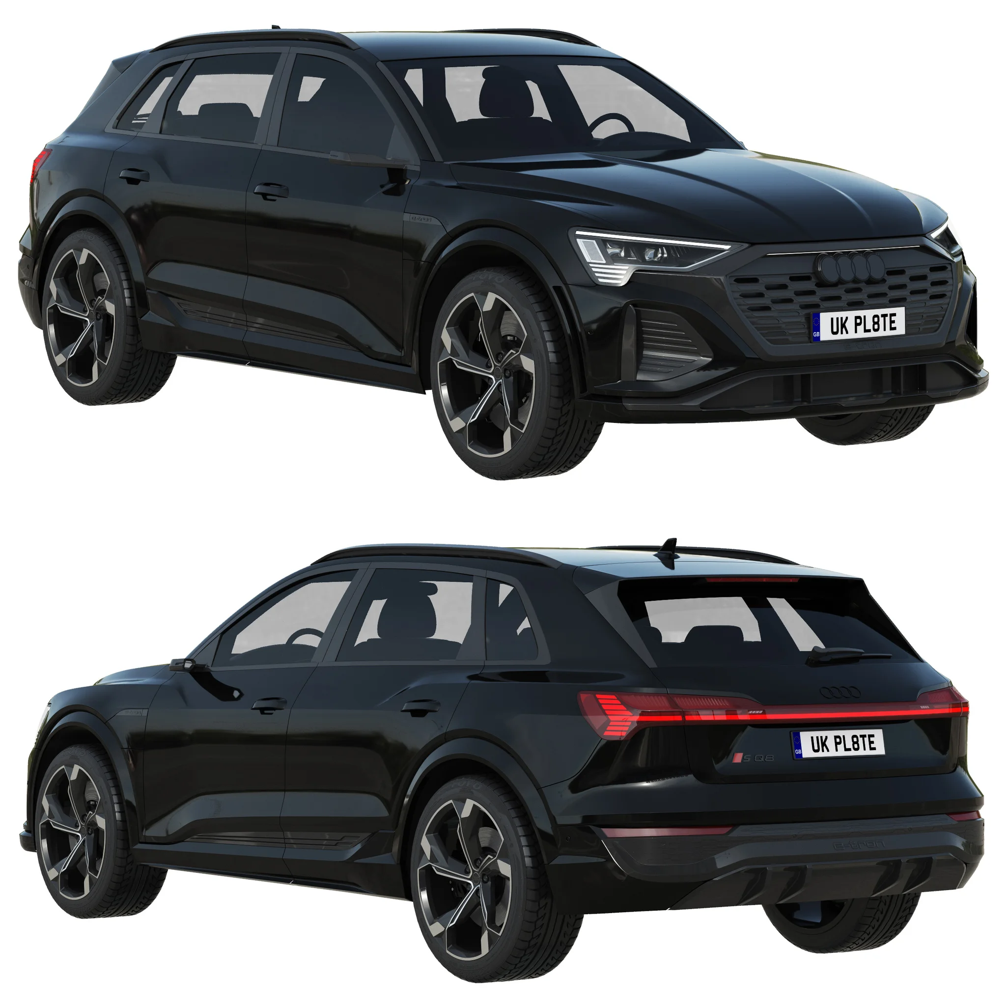 Audi SQ8 E Tron Quattro, 3D model preview 21