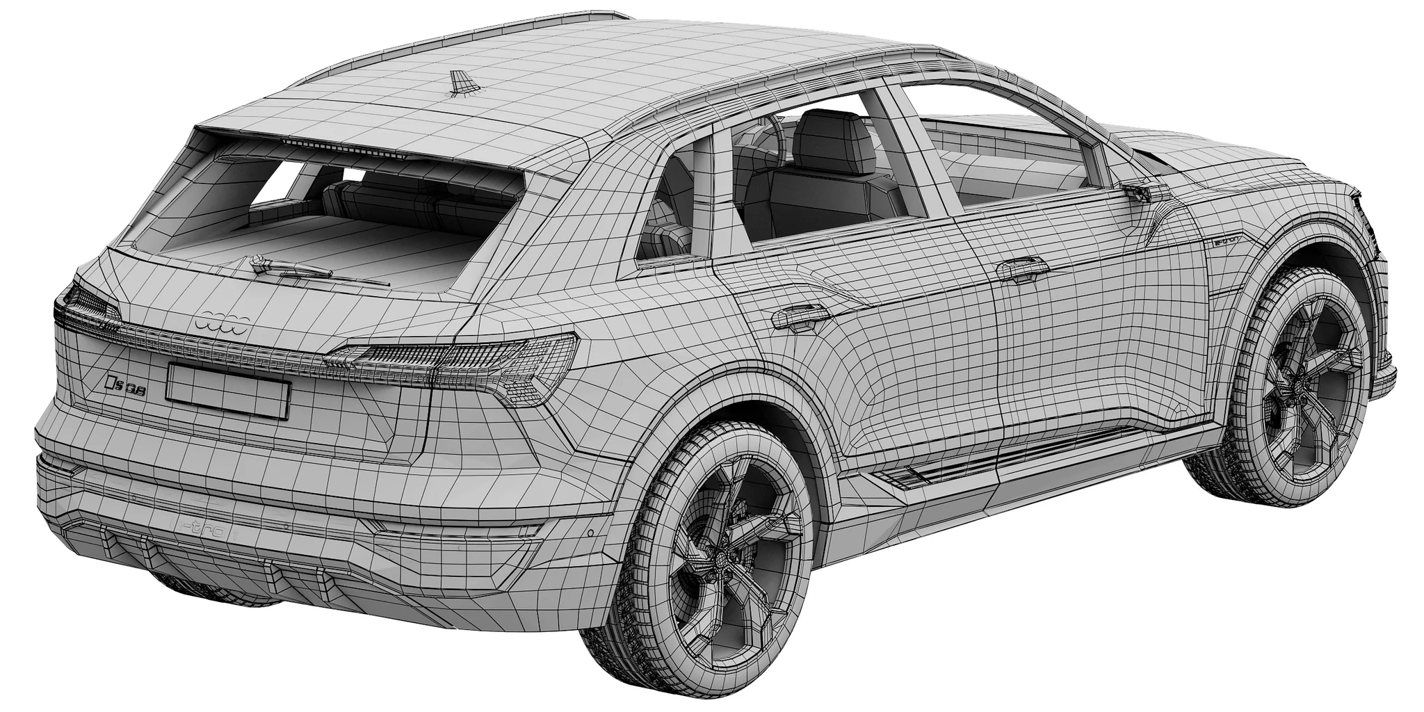 Audi SQ8 E Tron Quattro, 3D model preview 36