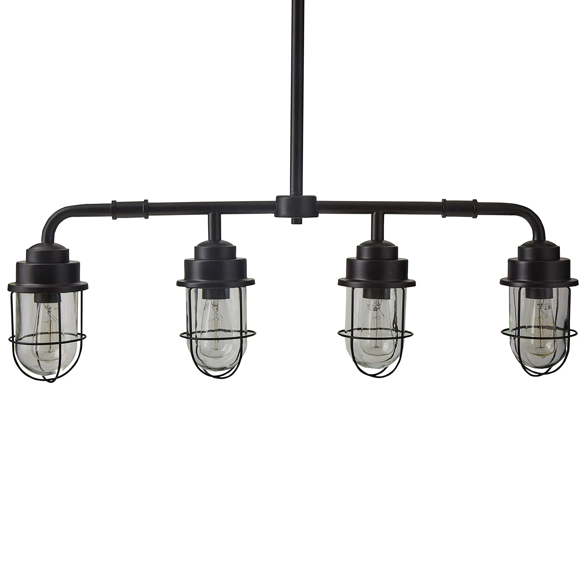 Industrial Farmhouse 4-Pendant Cage Chandelier