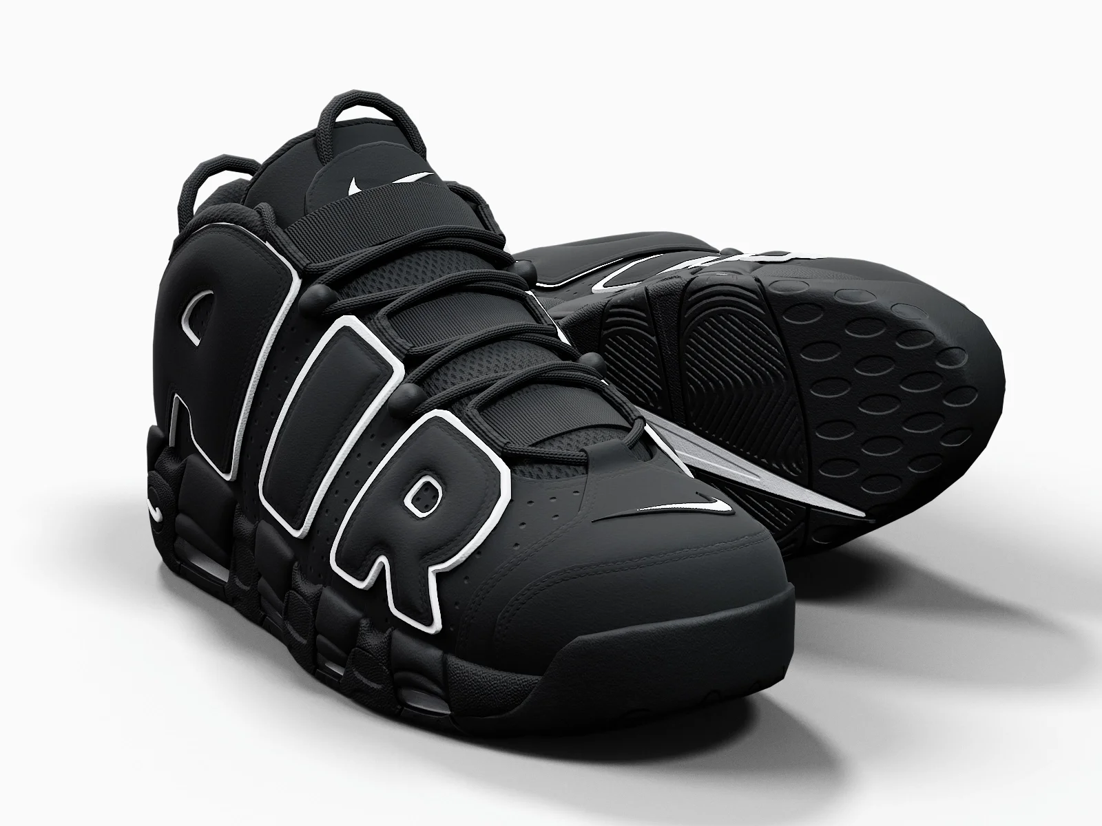 Nike Air More Uptempo96 1, 3D model preview 1