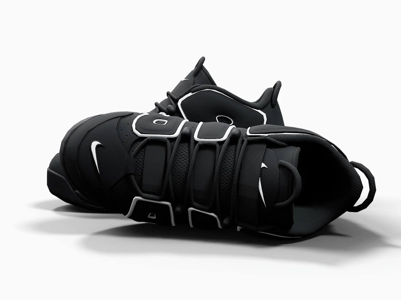 Nike Air More Uptempo96 1, 3D model preview 4