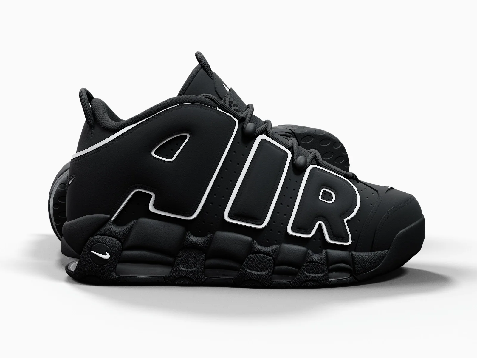 Nike Air More Uptempo96 1, 3D model preview 8