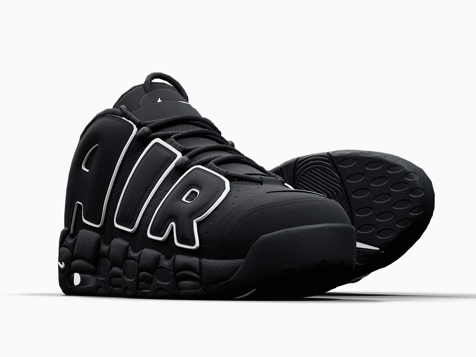 Nike Air More Uptempo96 1, 3D model preview 9