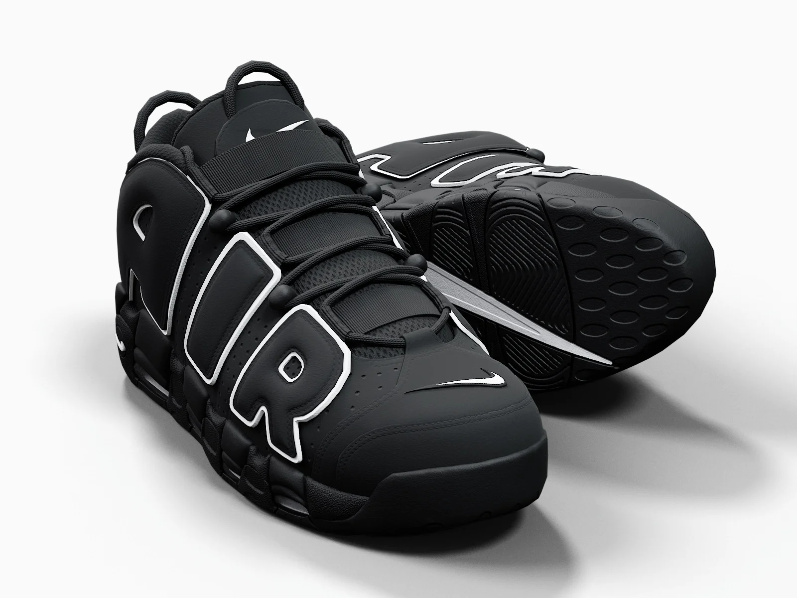 Nike Air More Uptempo96 1, 3D model preview 10